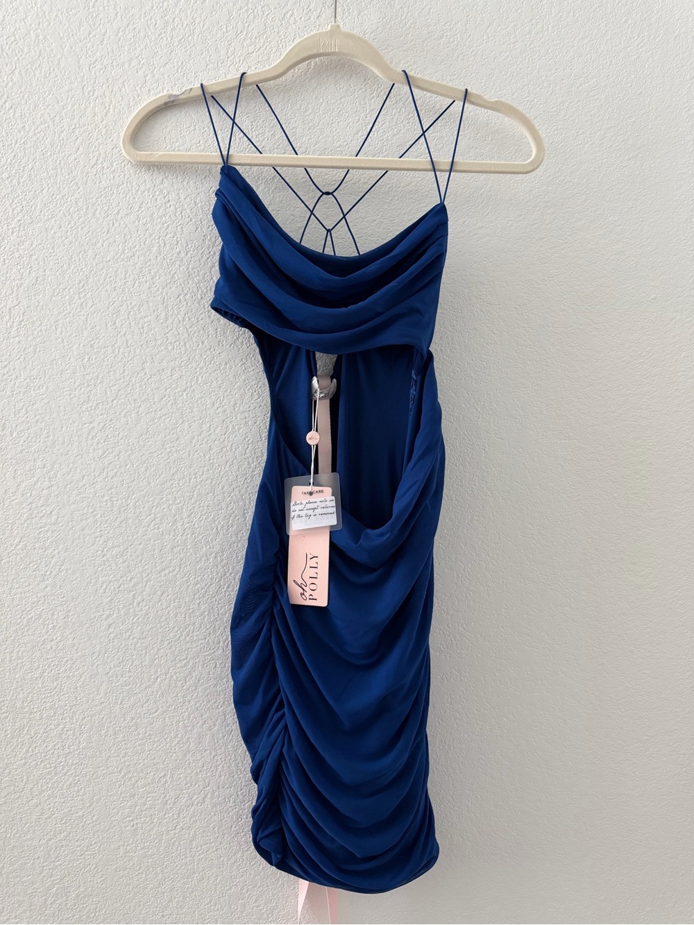 Oh Polly Cobalt Blue Strappy Dress